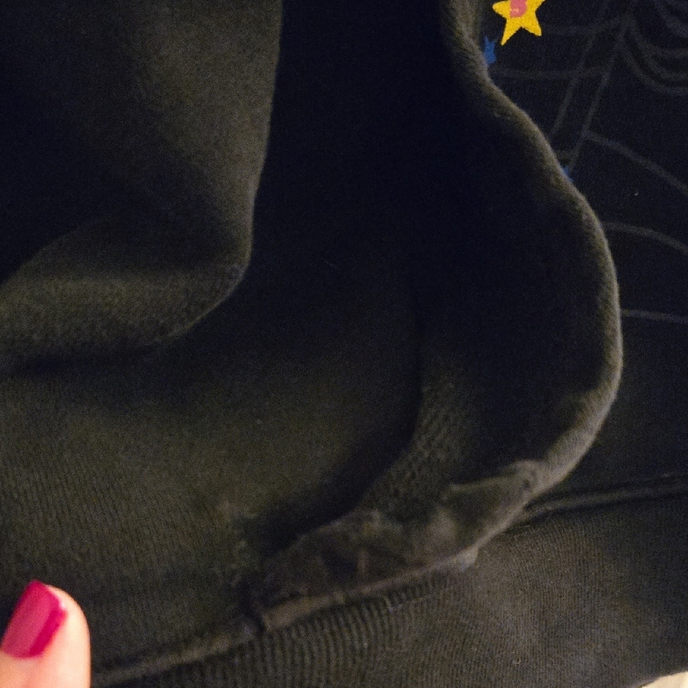Black Hoodie with Graphic Design - Picture 4 of 5